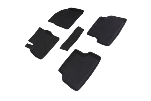 Резиновые коврики с высоким бортом для Ford Focus II 2008-2011, Seintex.01222