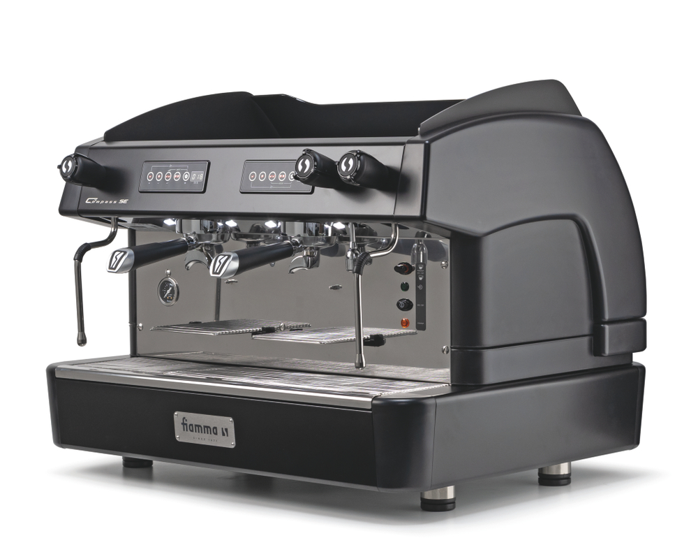 Кофемашина рожковая FIAMMA COMPASS 2 SE TC BLACK (автомат, 2 группы)