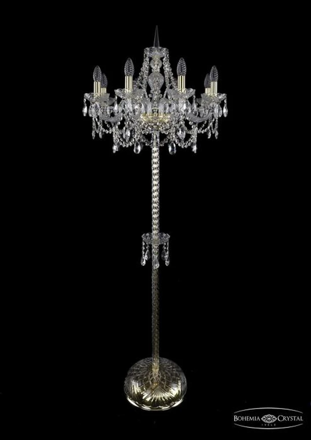 Торшер Bohemia Ivele 1411T2/8/195-165/G