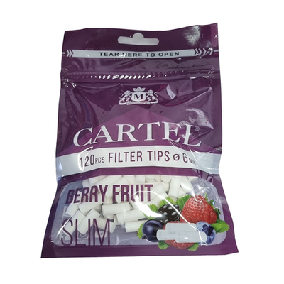 Фильтры для сигарет "Cartel" 6мм Slim Aroma Ягоды 120шт