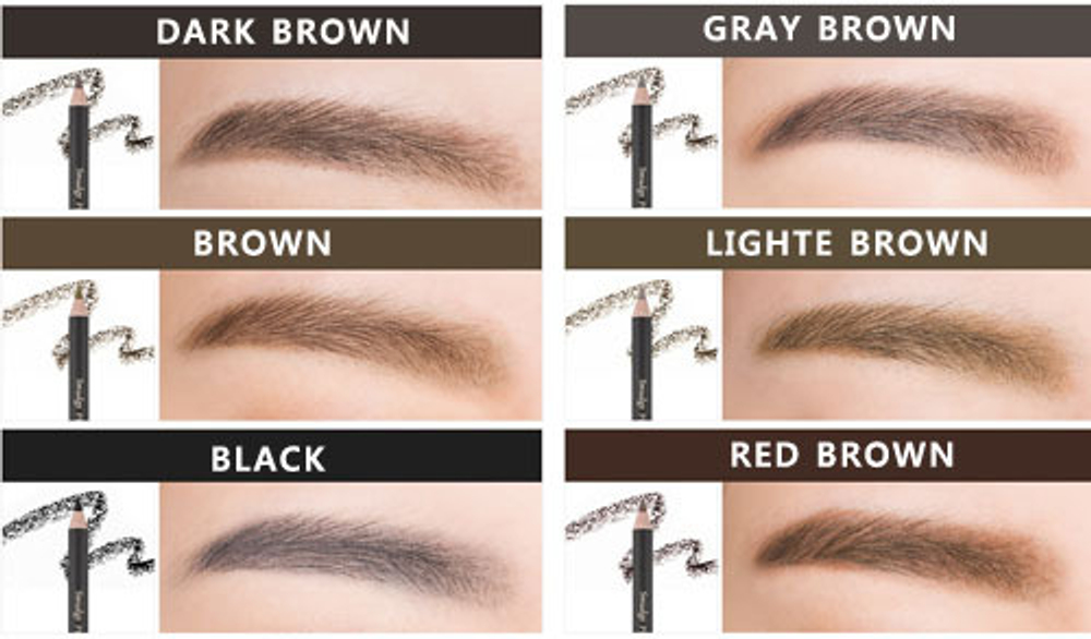 Карандаш для бровей светло-коричневый MISSHA Smudge Proof Wood Brow Light Brown