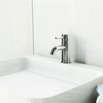 Смеситель для раковины Steinberg Серия 100 с керамическим картриджем, со сливным гарнитуром 1 1/4“, с гибкими шлангами 3/8“, хром 100 1000