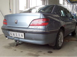 Фаркоп оцинкованный Galia P027A для Peugeot 406 седан 1995-2004(паспорт и сертификат в комплекте)(без электрики)