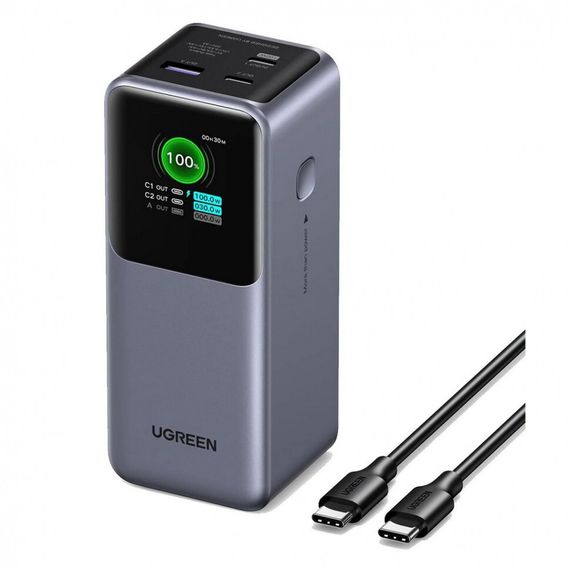 Внешний аккумулятор Ugreen PB721 20000mAh 130W (35524B) серый