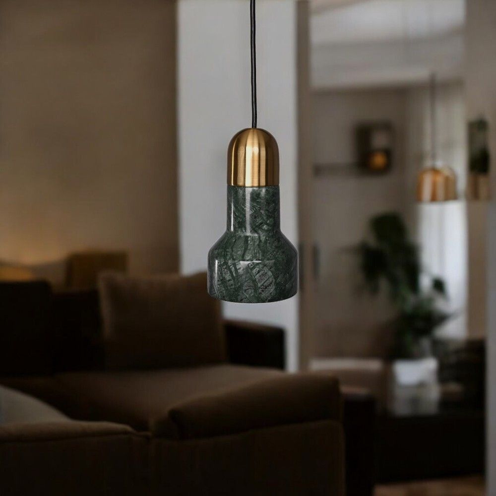 Подвесной светильник JAZZ STONE green brass