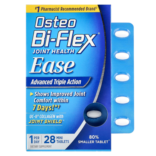 Osteo Bi-Flex, Joint Health, Ease, улучшенная формула тройного действия, 28 мини-таблеток