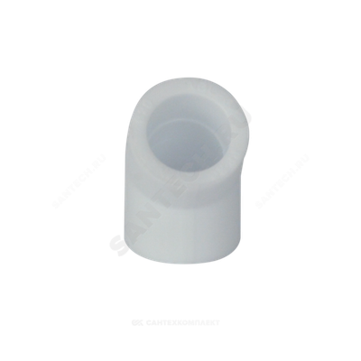 Угольник PP-R белый Дн 110х45гр внутренняя пайка VALFEX 10107110