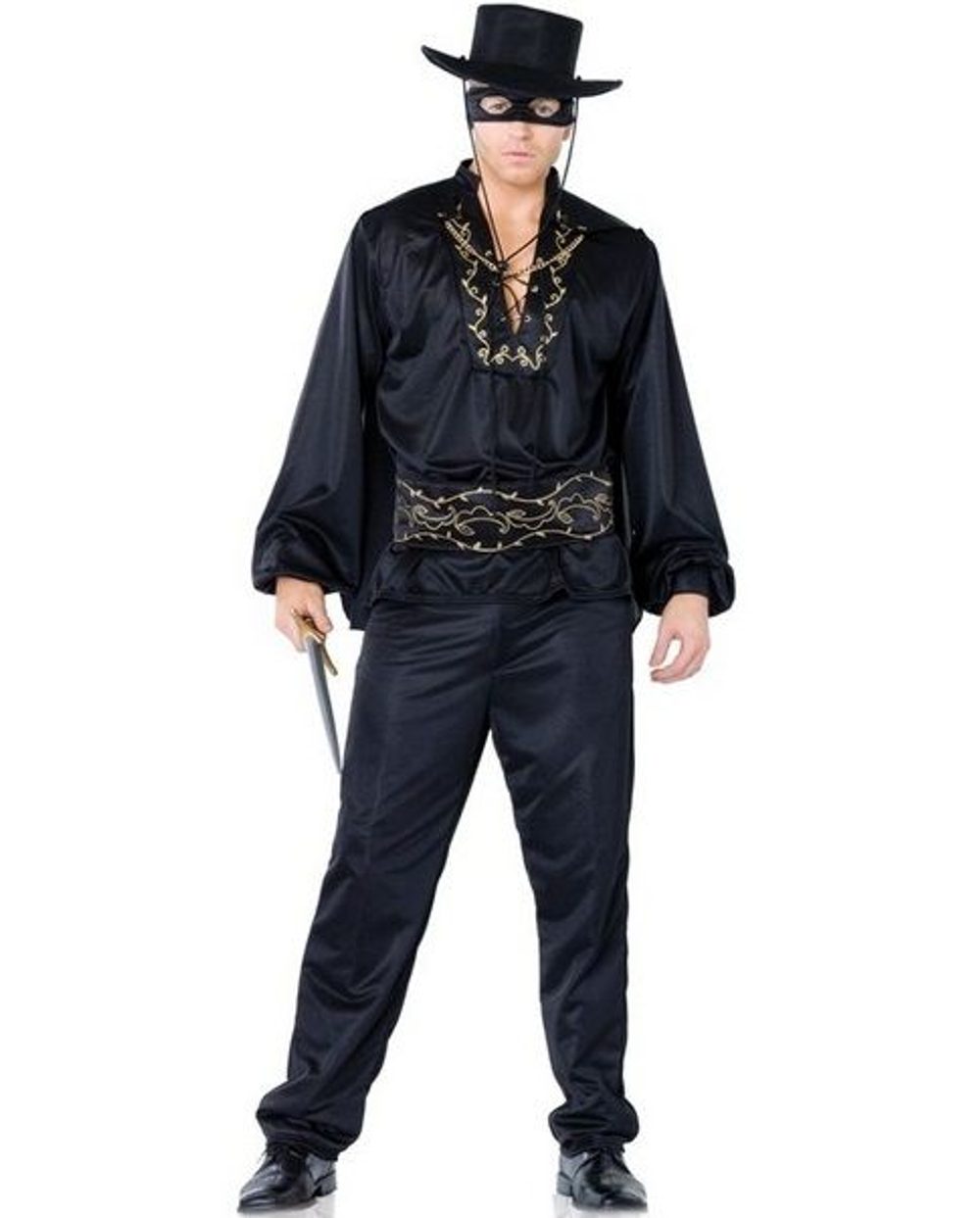 Костюм Зорро Masked Spanish Hero (Размер: XL) (Цвет: черный)