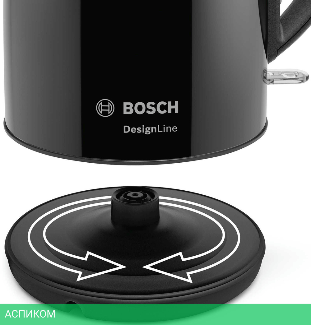 Электрочайник Bosch TWK3P423 черный