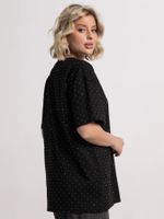 Футболка Ия (черная/стразы) Б15236-4М LT Collection