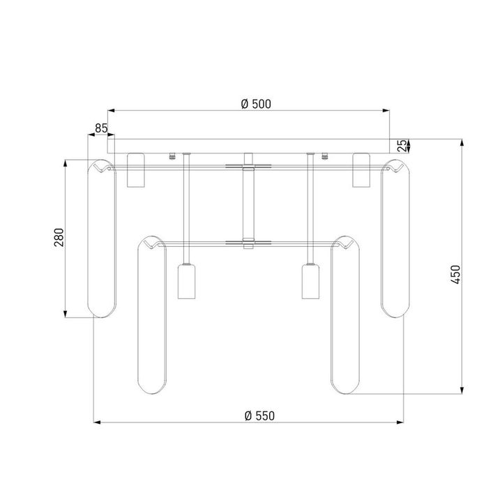 Потолочная люстра Eurosvet Claire 60170 золото Smart