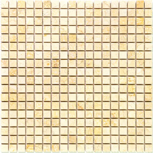 M021-15P Мозаика из мрамора Natural Adriatica бежевый светлый квадрат глянцевый