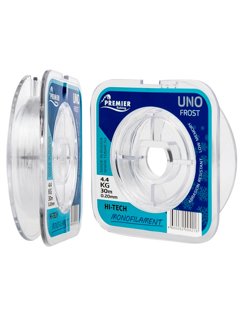 Леска для рыбалки Premier Fishing UNO FROST Clear Nylon 0,10mm/30m (PR-UF-T-010-30)