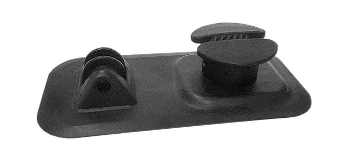 Рым якорный с роликом, для лодки ПВХ, черный