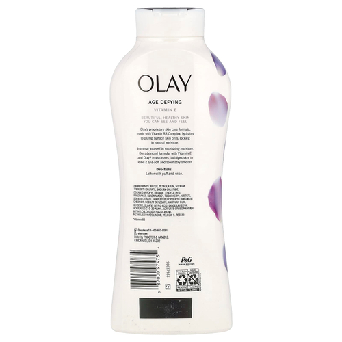 Olay, Антивозрастное гель для душа с витамином Е, 650 мл (22 жидк. унц.)