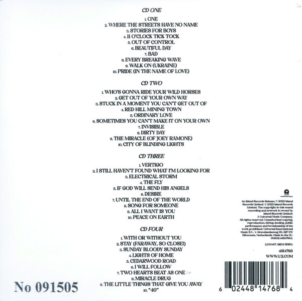 U2 / Songs Of Surrender (Deluxe Edition)(4CD)