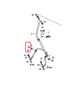 96001-06020-07. BOLT, FLANGE, 6X20.