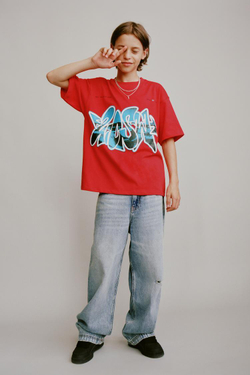 ZARA ДЖИНСЫ RELAXED BAGGY, СИНИЙ