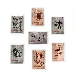 Акриловый магнит «Петроглифы» прямоугольный