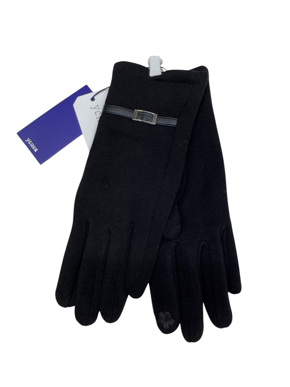 Перчатки. Женские. Верх: Спандекс. Текстильные.Подклад: Плюш-флис. В упаковке 12 шт, черный цвет.