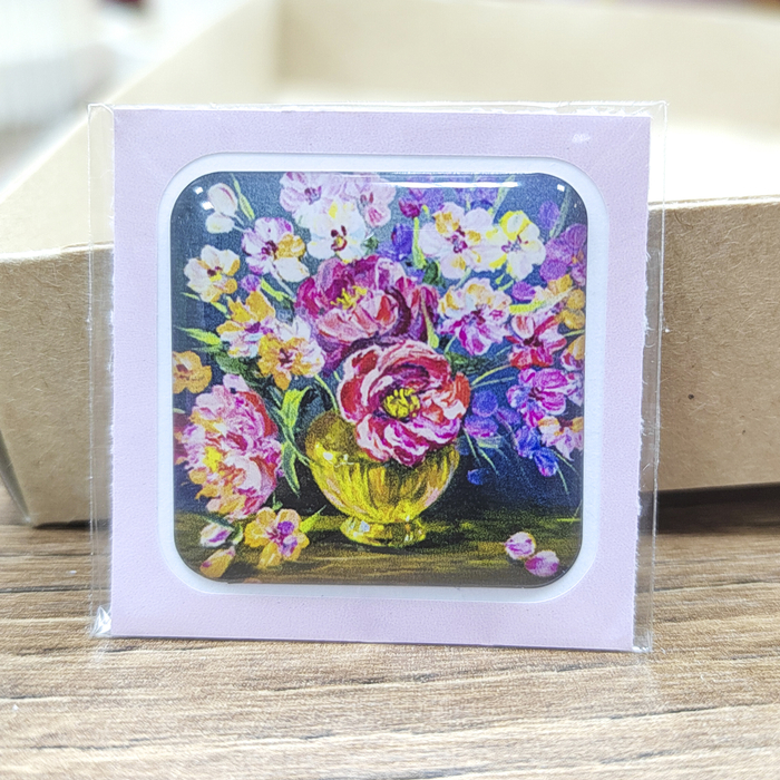 Объемная наклейка Яркий букет