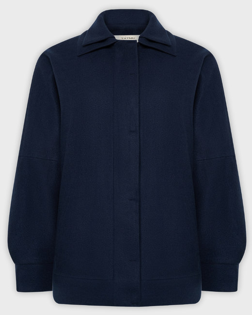 Оверсайз бомбер из шерсти