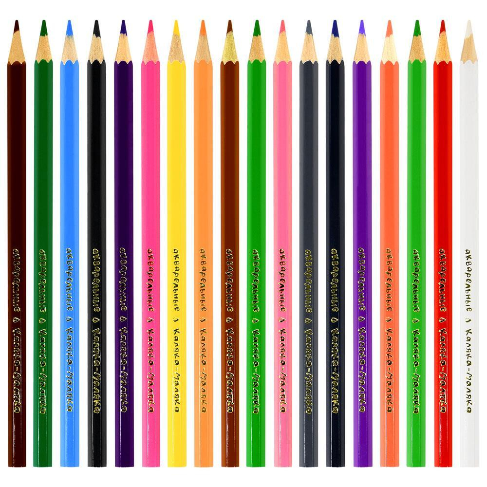 Карандаши 18цв. акварель (Каляка-Маляка)