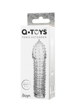 Насадка на пенис A-Toys by TOYFA Boyn, TPR, прозрачный, 15,2 см