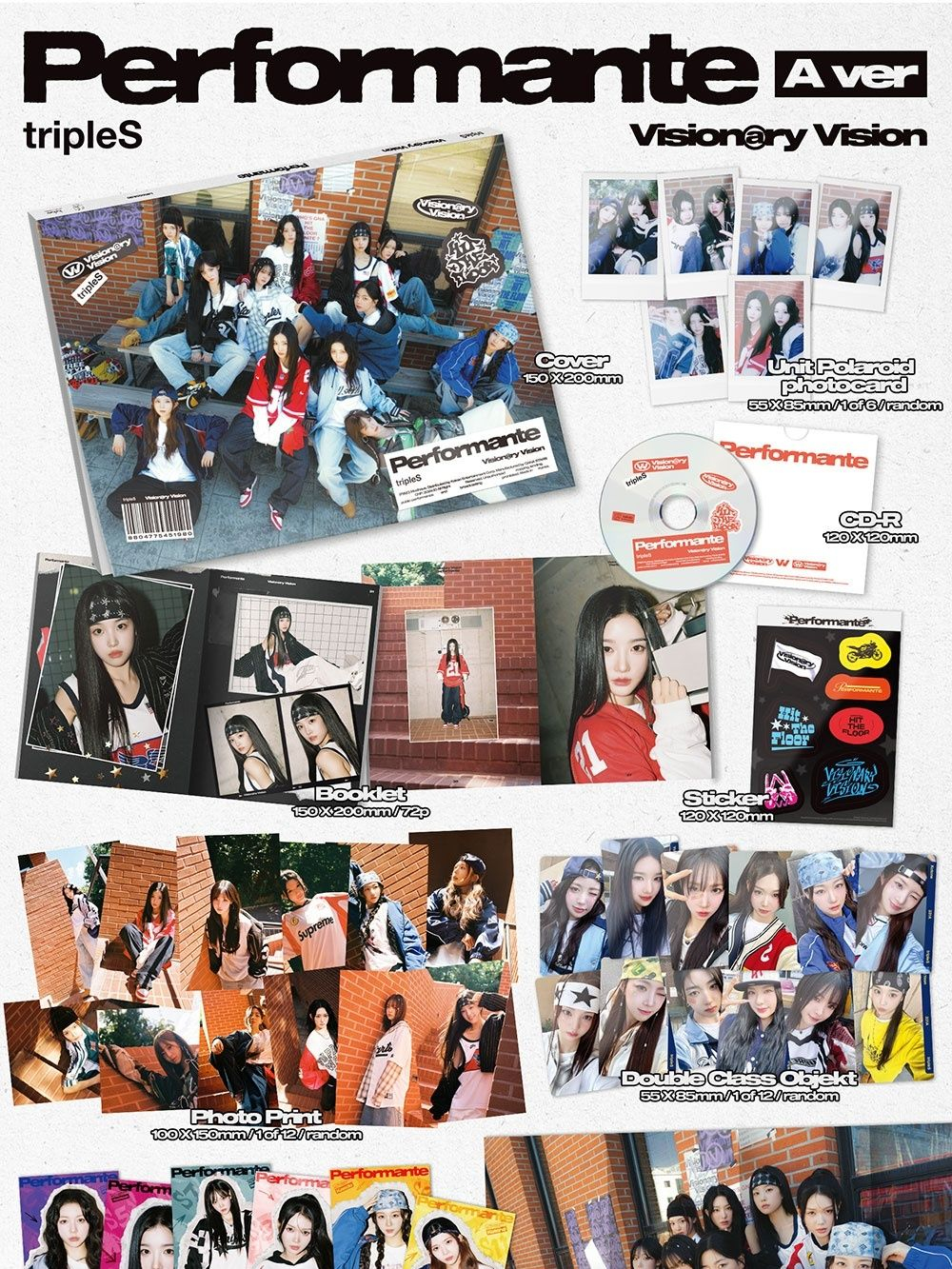 Альбом tripleS - VISIONARY VISION Album 2 Version SET