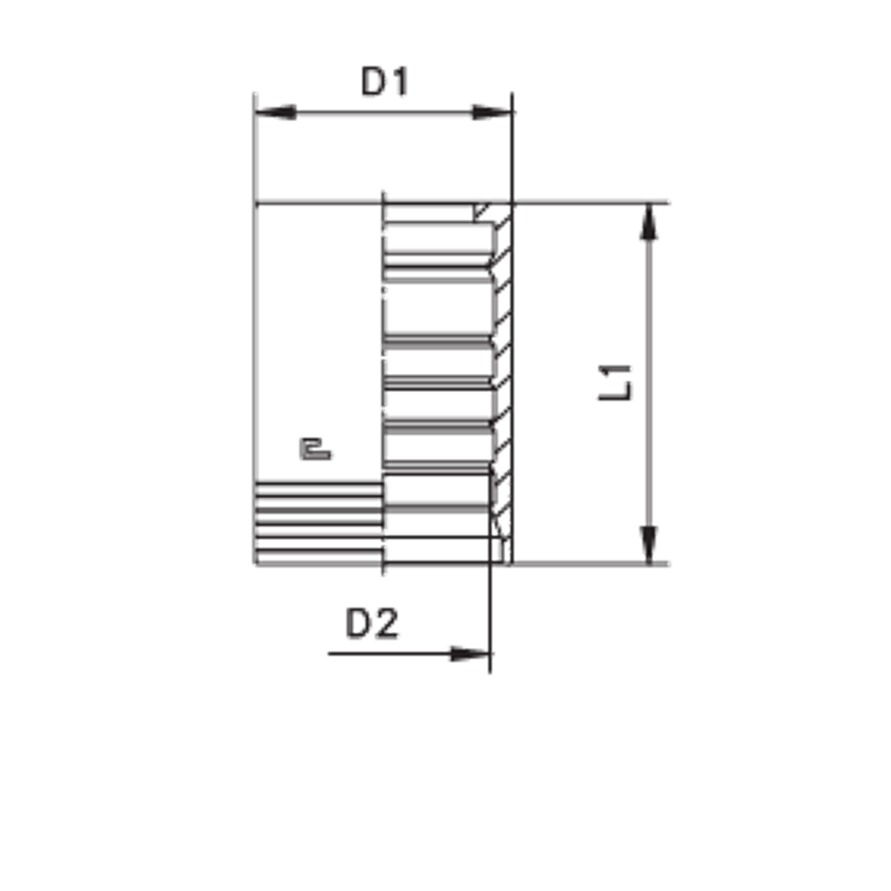 Муфта DN 32 R13 Interlock