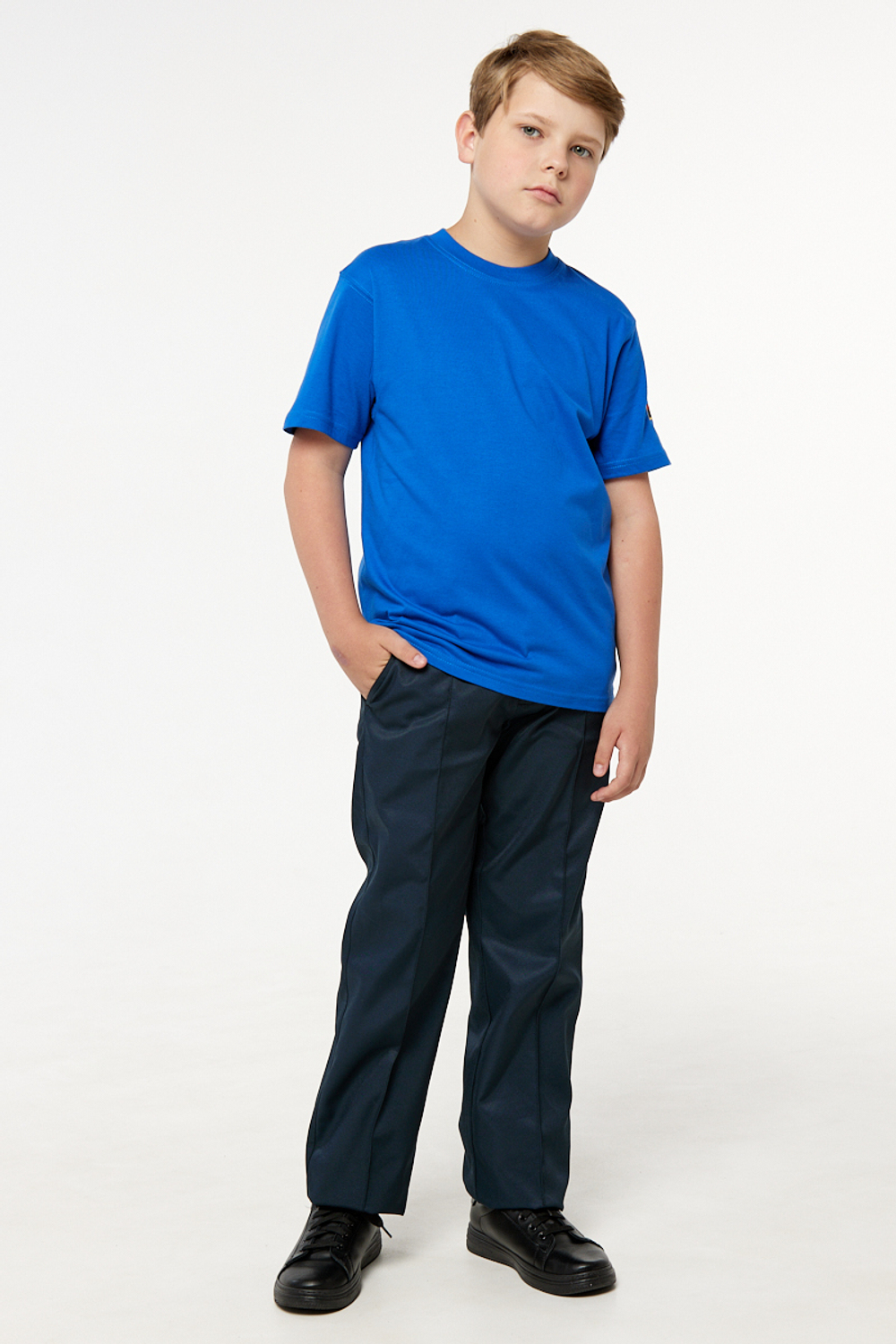 Футболка детская МЧС (вышивка, василек)