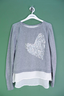 Джемпер с пайетками, визуально на 10 лет