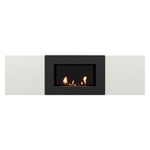 Тумба с биокамином Firelight BFP/P-1400L белая