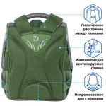 Ранец BRAUBERG STYLE c эргономичной спинкой, "Patriot", 35х28х18 см, 229926