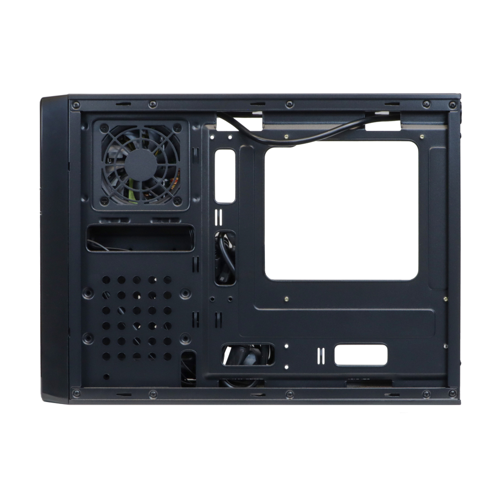 Корпус BaseTech SL-01, БП:400W, mATX, чёрный, 2xUSB3 (BT-SL01B-400W)