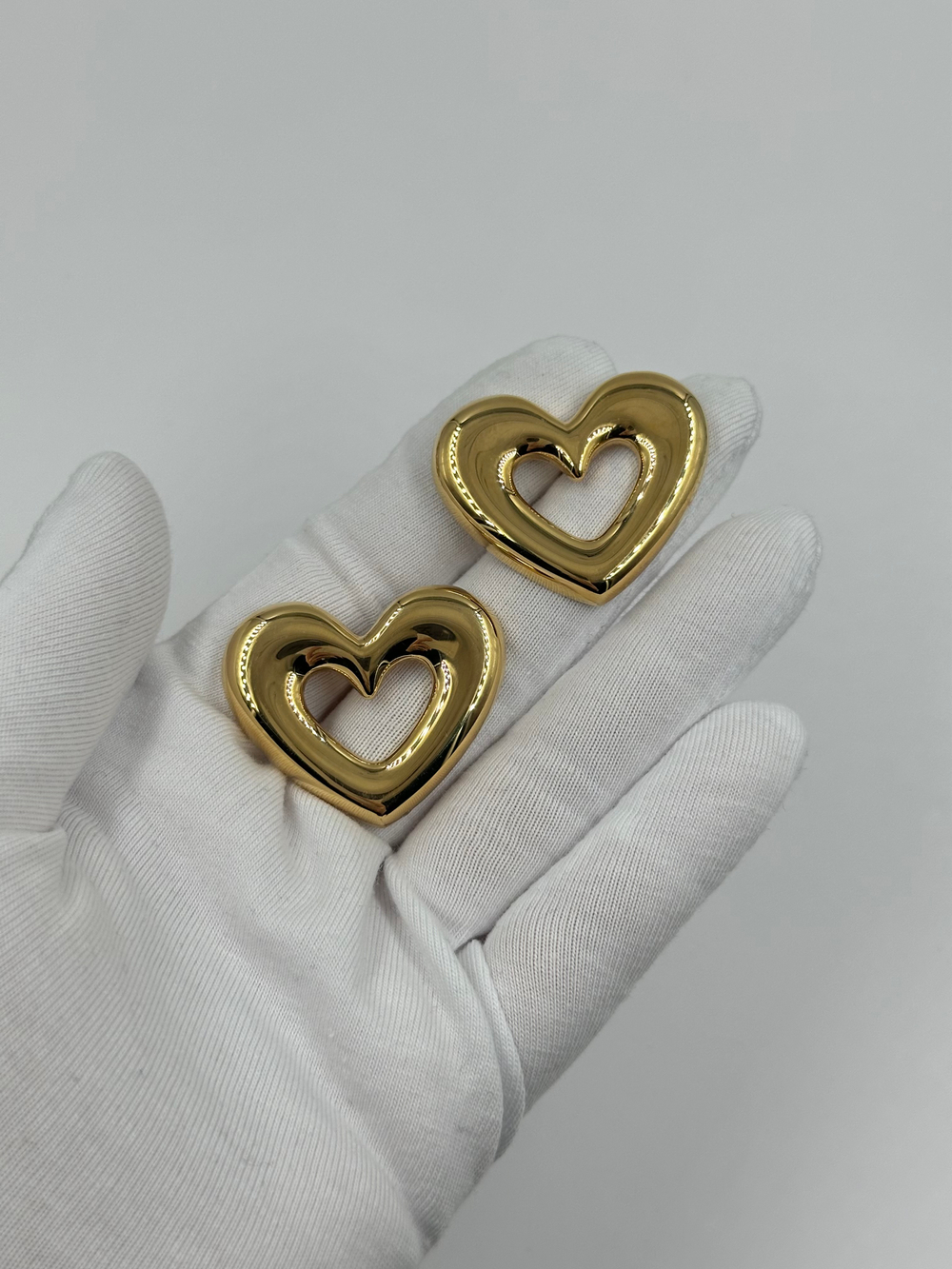 Серьги Сердечки Monet
