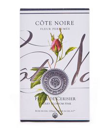 Ароматизированная роза розовая в прозрачной вазе, Cote Noire