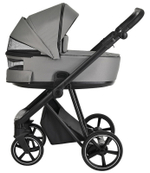 Детская коляска Roan Sol 3 в 1 с автокреслом Tutis Elo Lux EduSky Black RSL/1011 Cloud Grey