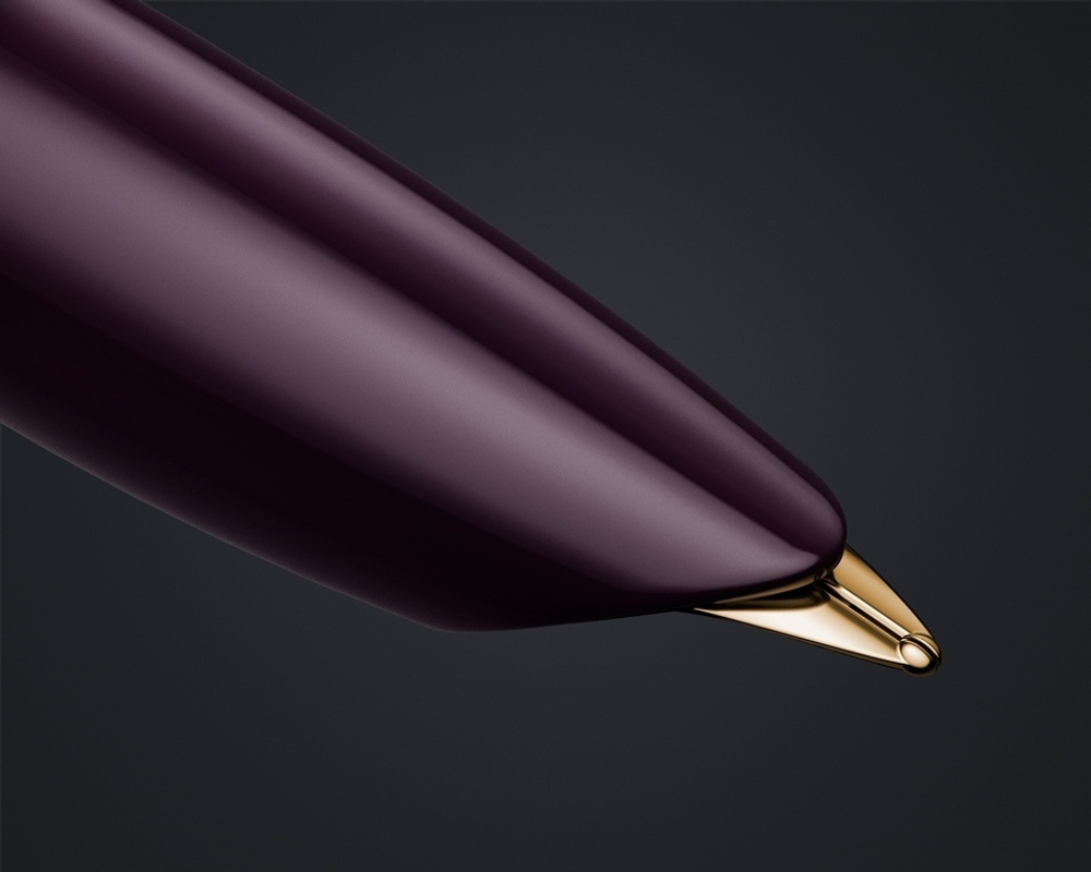 Перьевая ручка Parker 51 DELUXE PLUM GT, перо: F, цвет чернил: black, в подарочной упаковке.