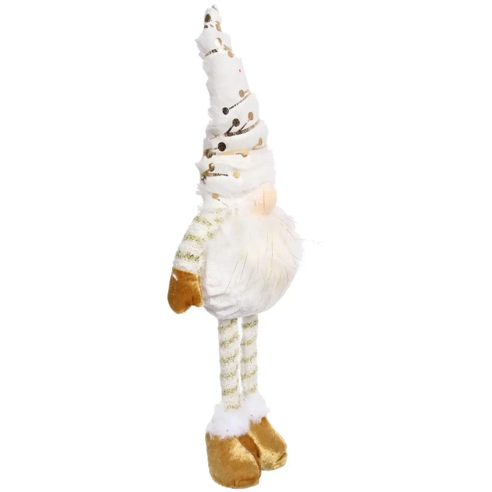 Сувенир новогодний «Лесовичок - Веселье» 47*9 см, Золото (с подсветкой)