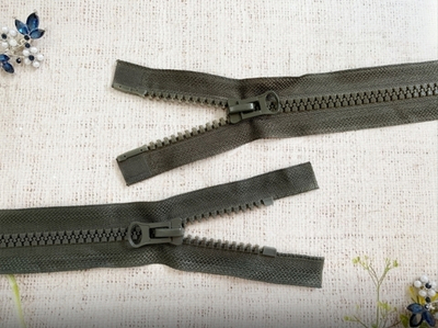 Молния трактор Т8, L 75 см, 2 бегунка, хаки