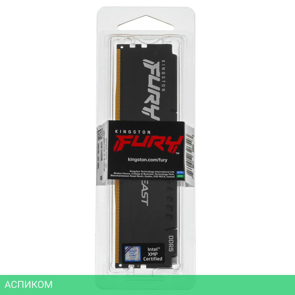 Оперативная память Kingston Fury Beast Black (KF552C40BB-32)