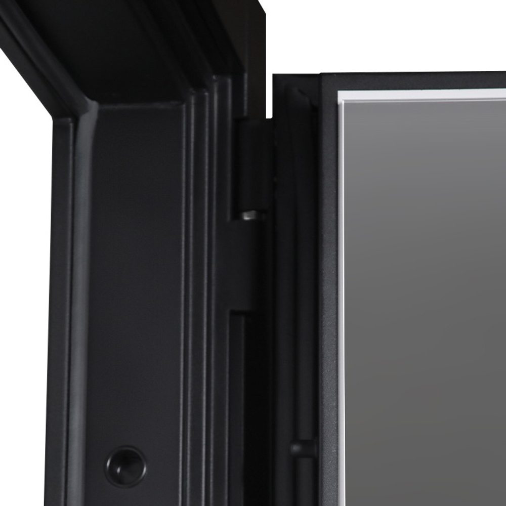 Стальная дверь "Форт" с зеркалом (биометрический замок).