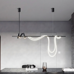 Подвесной светильник 7242P/L1200 black/white