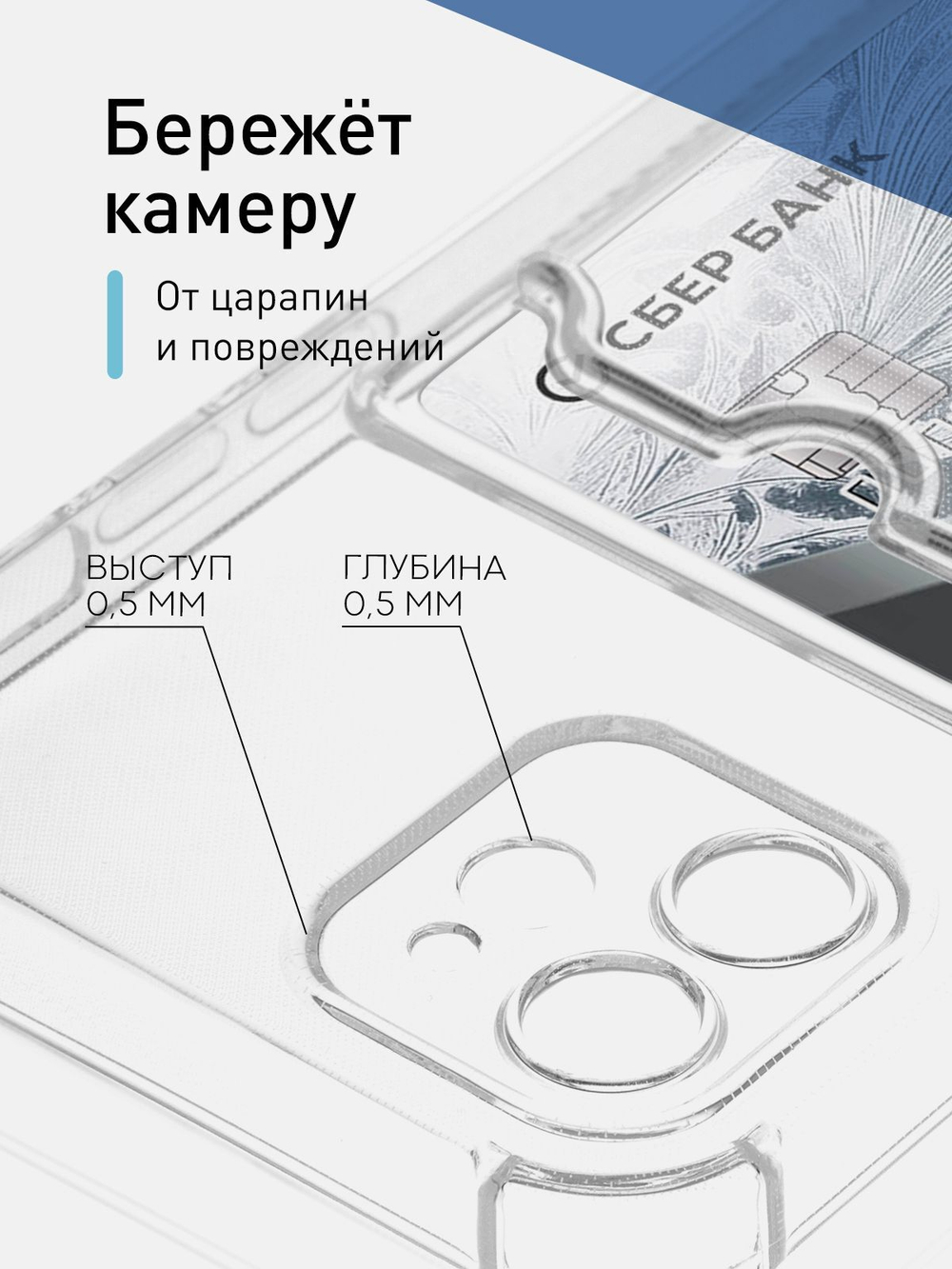 Чехол ROSCO для Apple iPhone 12 оптом (арт. IP12-HARD-TPU-POCKET)