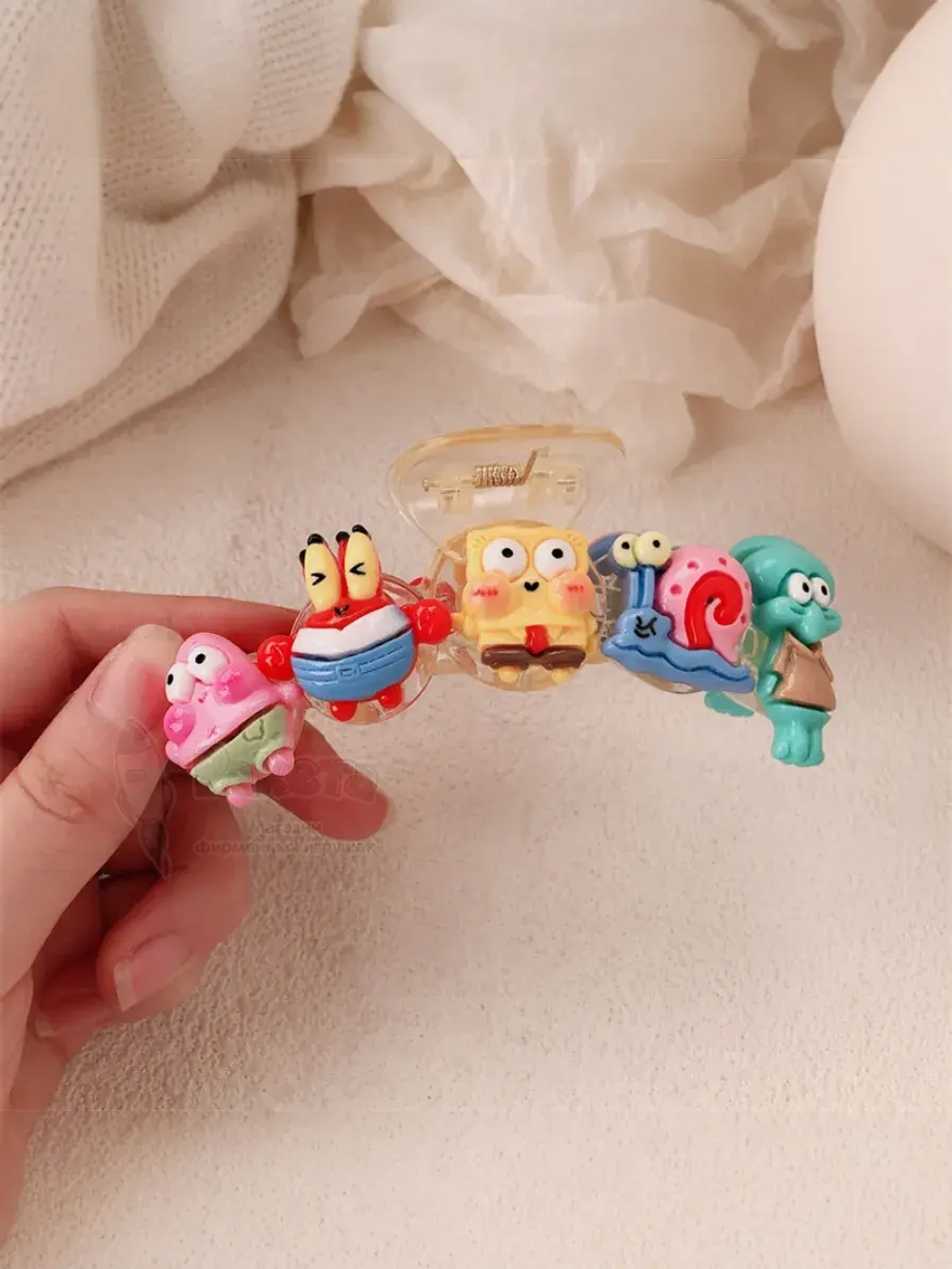 Заколка крабик краб для волос спанч боб SpongeBob