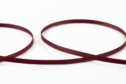 "Gamma" репсовая лента GR-03 3 мм №054 бордовый