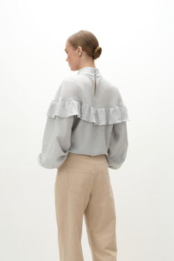 Брюки прямые из хлопка