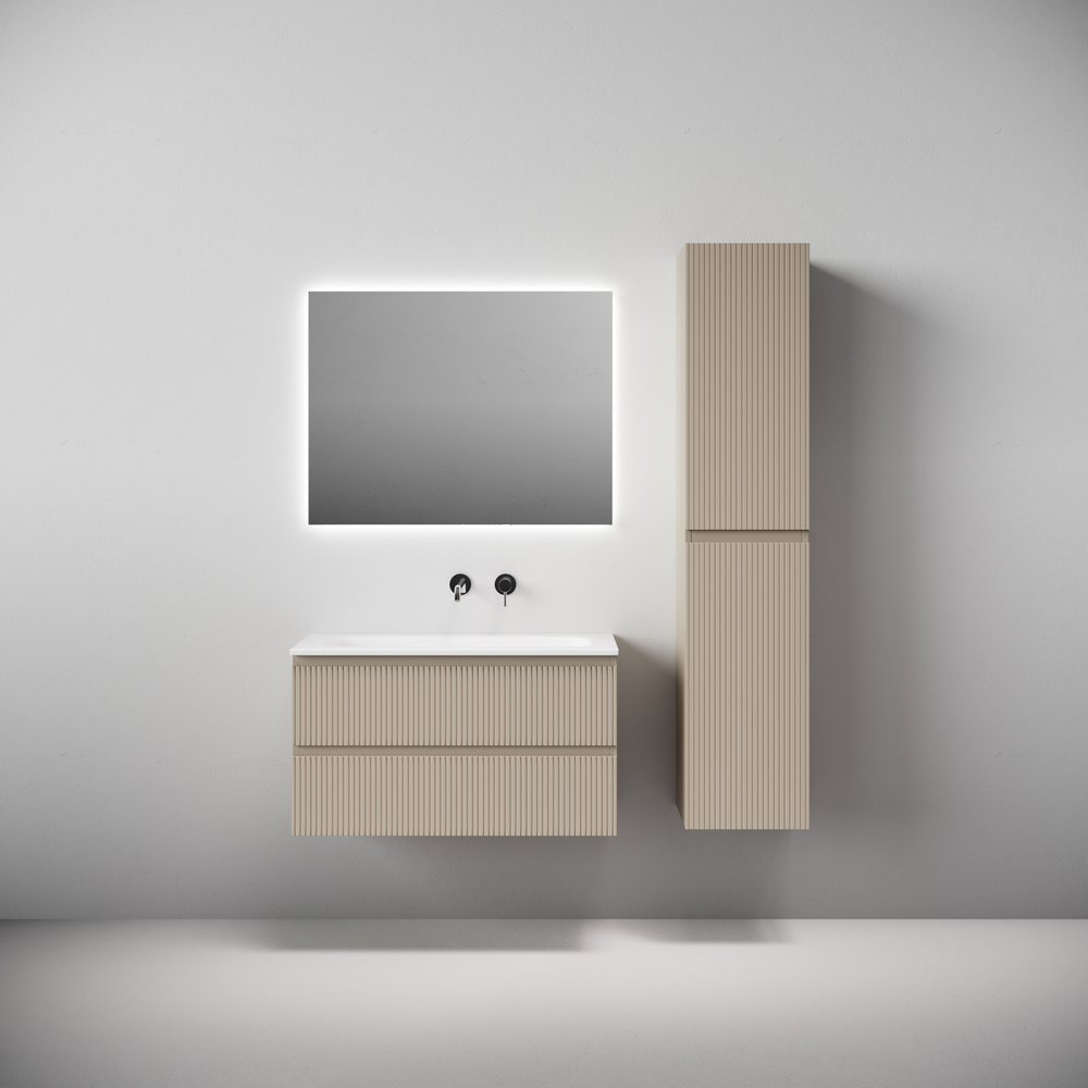 Тумба подвесная Sancos Snob T c двумя ящиками 890х445х500, Beige Soft, SNT90CE