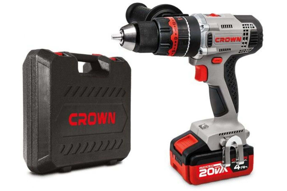Аккумуляторный ударный шуруповерт CROWN CT21075HMX-4 BMC